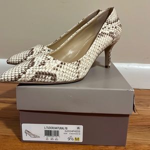 Franco Sarto snake print pumps